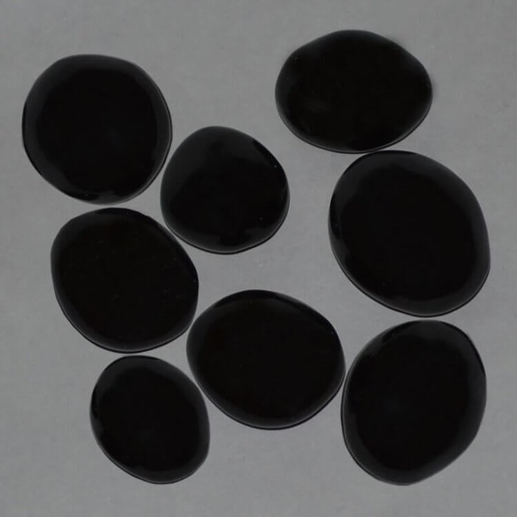 Декоративные керамические камни SLKamin черные 14 шт