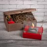 Подарочный набор SteelHeat PREMIUM BOX ALBA Красный + деревянная коробка + стартовый комплект фото 1