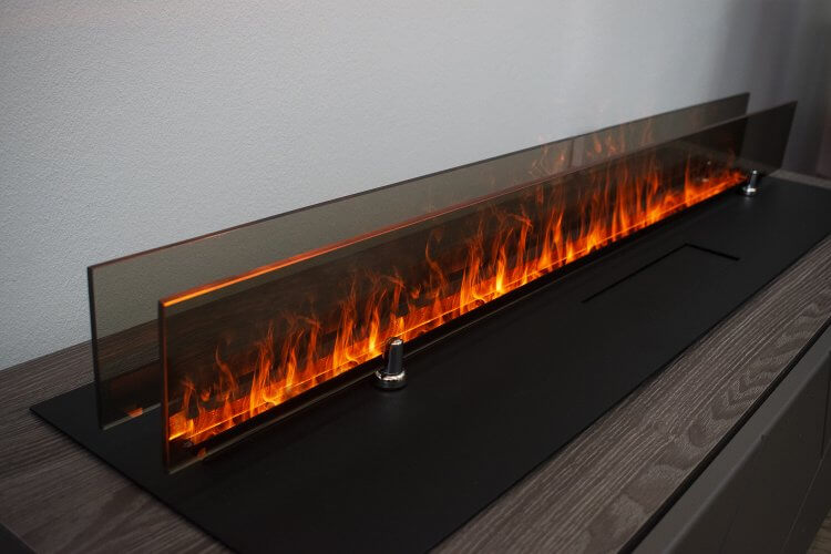 Декоративное стекло для 3D FireLine 1000 черное