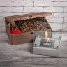 Подарочный набор SteelHeat PREMIUM BOX ALBA Серый + деревянная коробка + стартовый комплект фото 1