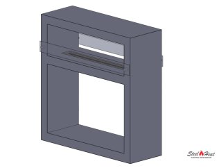 11404С Биокамин напольный на опорах на заказ