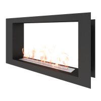 Биокамин сквозной SteelHeat LONG 1000