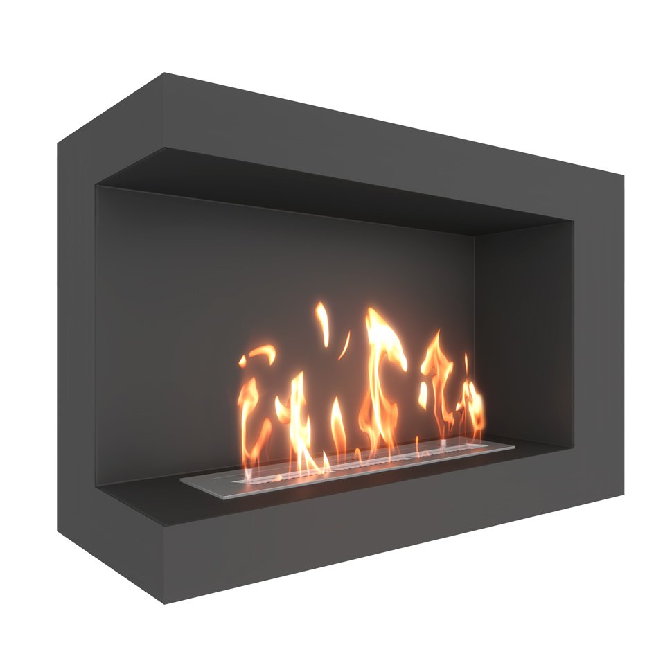 Биокамин угловой SteelHeat GRAND 900 левый