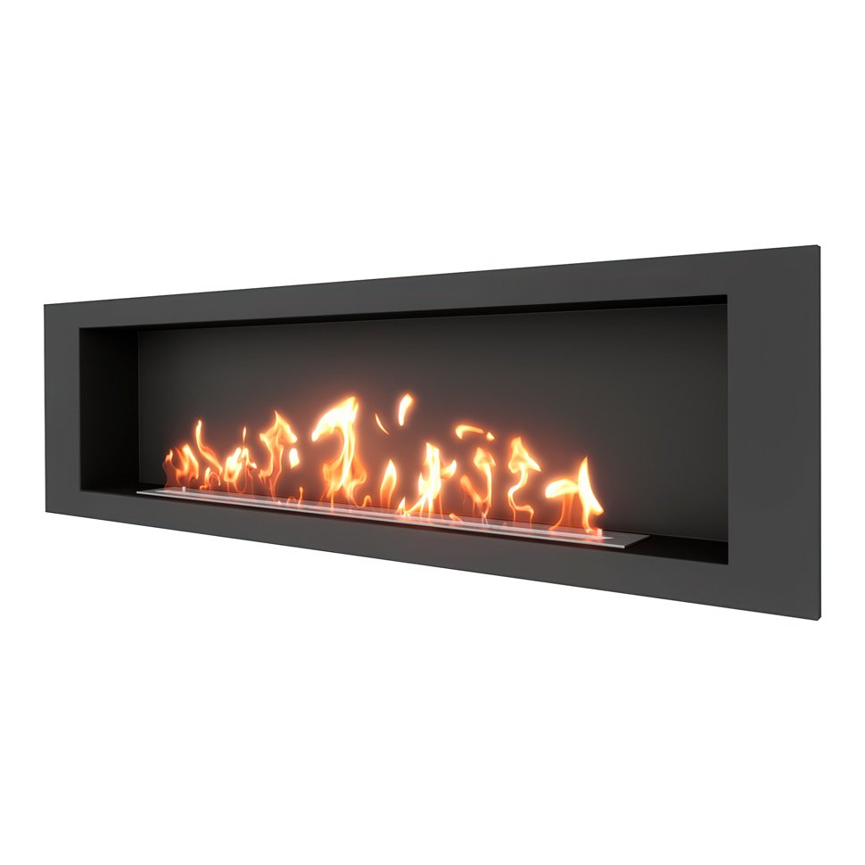 Биокамин встраиваемый SteelHeat LONG 1800 Биокамин встраиваемый SteelHeat LONG 1800