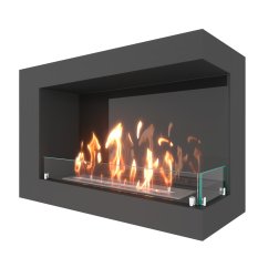 Биокамин угловой SteelHeat GRAND 900 правый