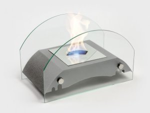 Биокамин настольный Lux Fire Мост S (серебро)