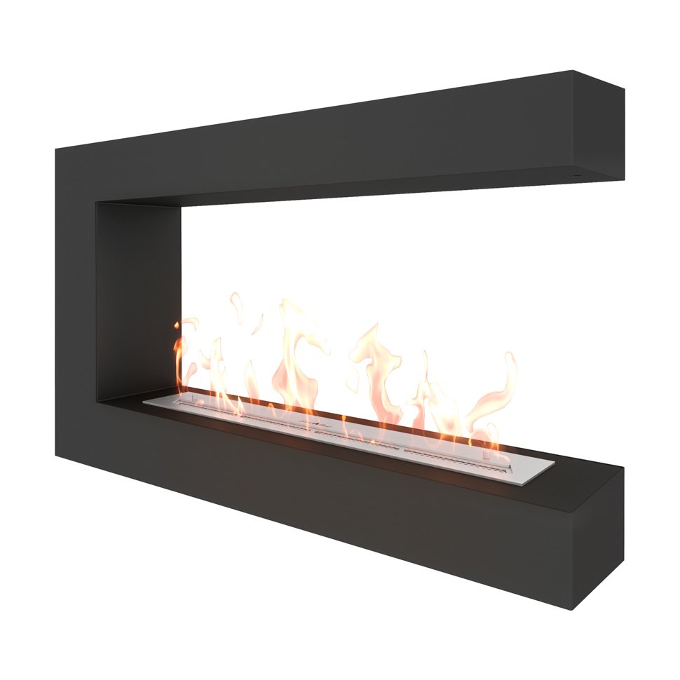 Биокамин торцевой SteelHeat GRAND 1000