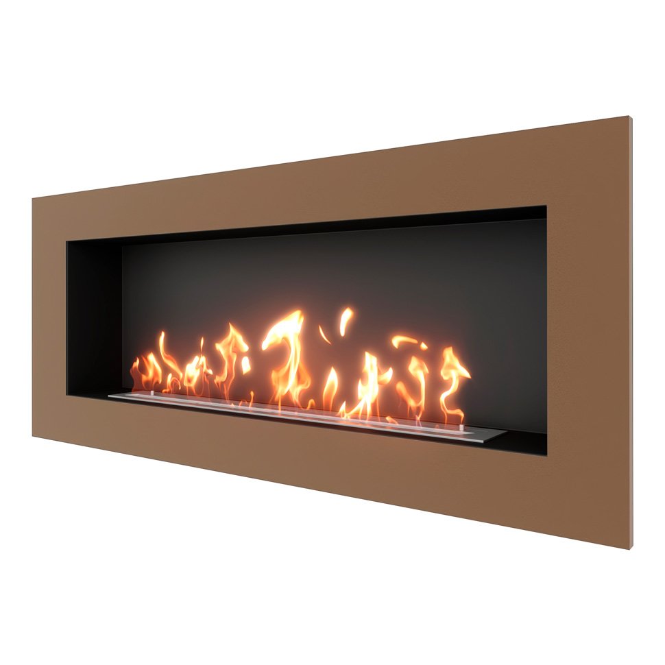 Биокамин встраиваемый SteelHeat GRAND 1500 с рамкой цвет бронза Биокамин встраиваемый SteelHeat GRAND 1500 с рамкой цвет бронза