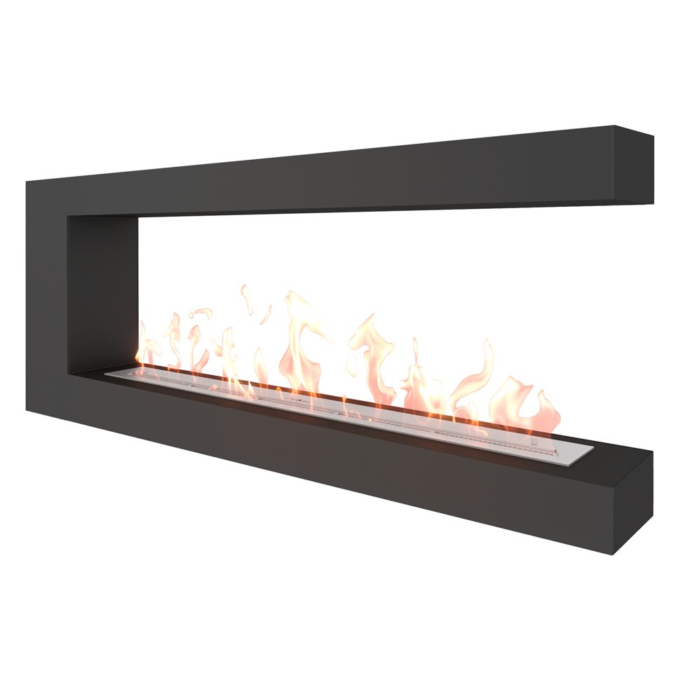 Биокамин торцевой SteelHeat GRAND 1400