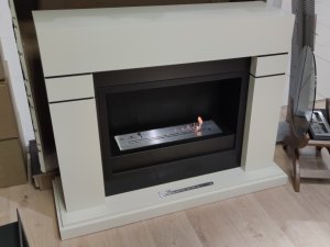 Биокамин в портале Firezo Lindos Белый, стандарт