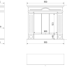 Биокамин в портале Kratki DECEMBER Черный лего фото 4