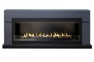 Линейный биокамин Firezo Lindos Графитово-серый, стандарт