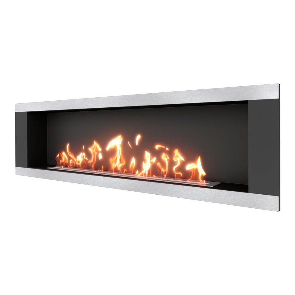 Биокамин встраиваемый SteelHeat LONG-H 1800 Биокамин встраиваемый SteelHeat LONG-H 1800